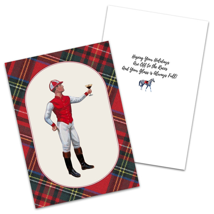 Cheers to Racing - Jockey Holiday Card