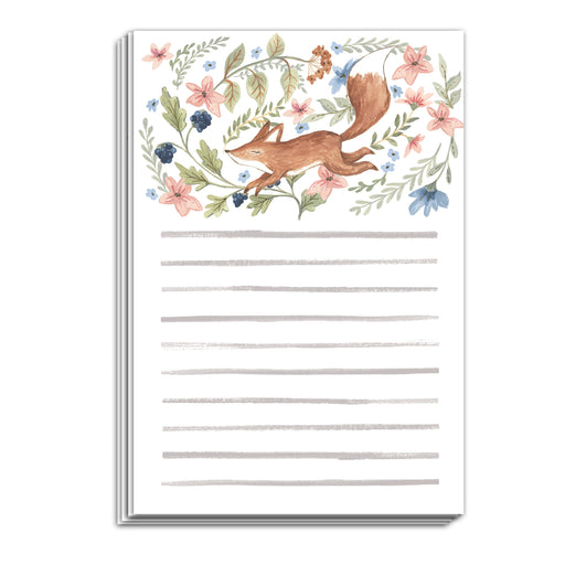 Frolicking Fox Notepad