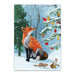 Forest Fox Christmas Tree Cards - Box of 8