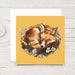 Sleeping Fox & Daisies Gift Enclosures Card - Set of 4