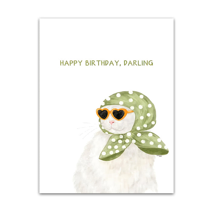 Harry Birthday Darling - Funny Cat Birthday Card