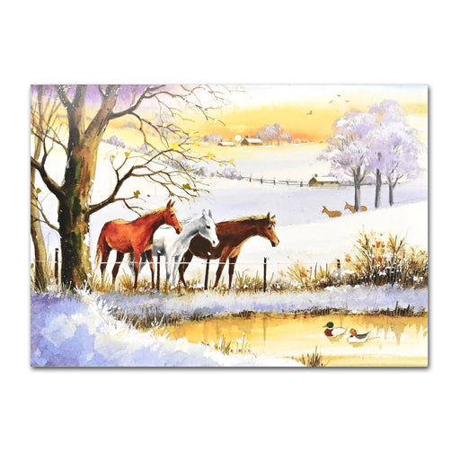 Horse in Winter Holiday Cards