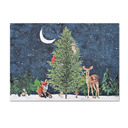 Moonlit Forest Friends Holiday Cards