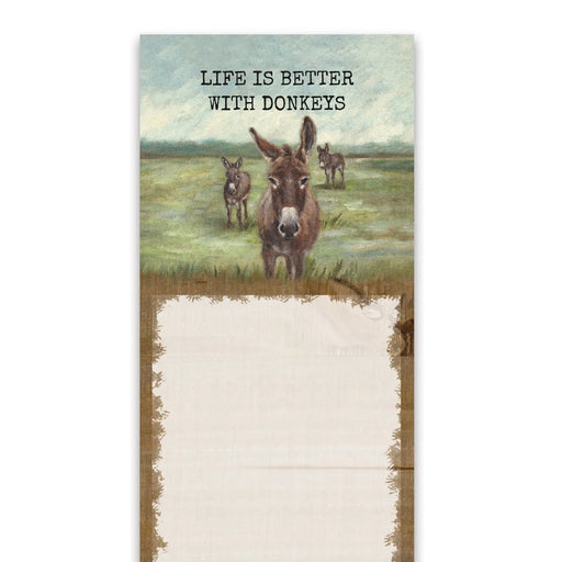 Better with Donkeys List Pad - Magnetic