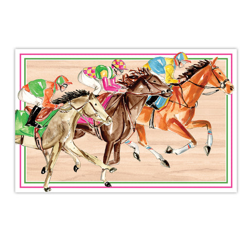 Racehorse Trio Paper Placemats