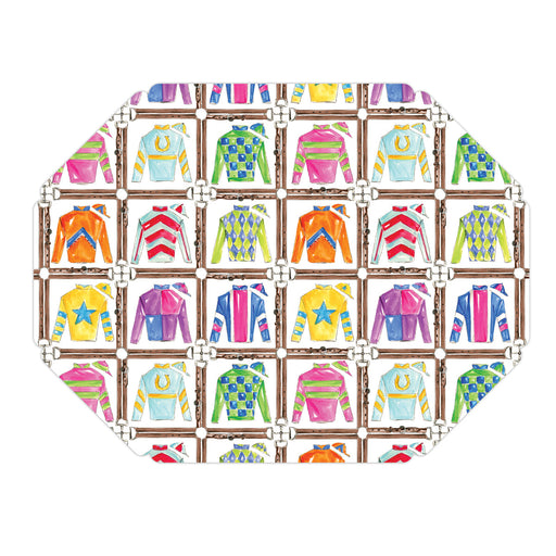 Jockey Silks Die-Cut Paper Placemats