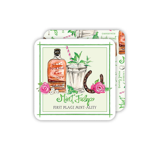 Mint Julep Celebration Paper Coasters