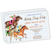 Racehorse Trio Party Invitations