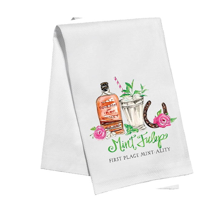 Mint Julep Cotton Towel by Rosanne Beck