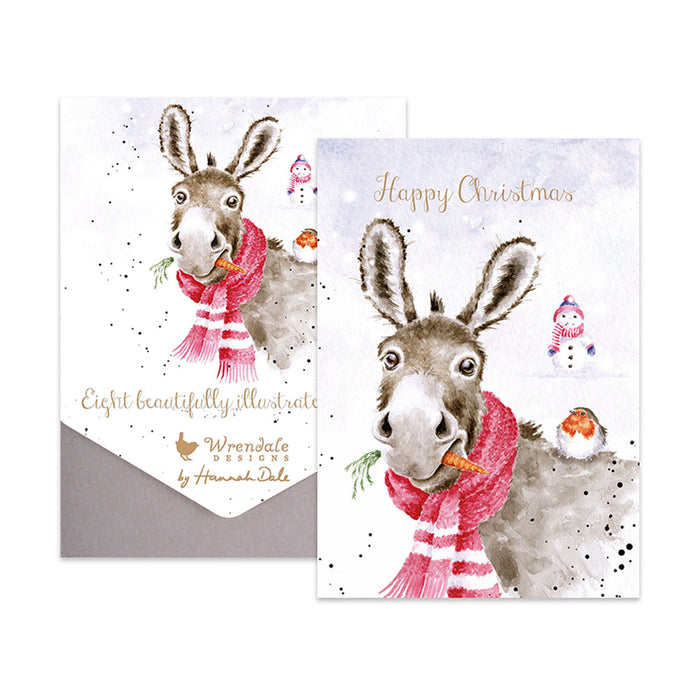 Muletide Greetings Donkey Christmas Cards by Wrendale