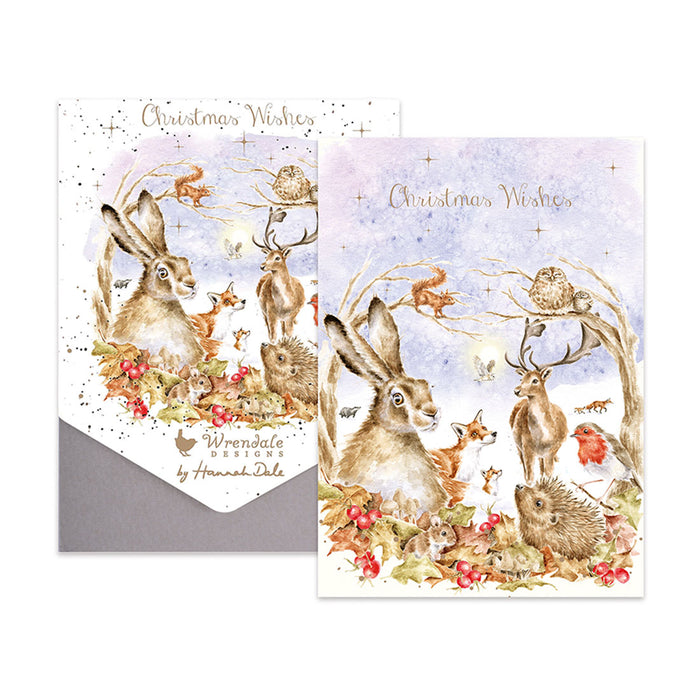 Walking in a Winter Wonderland Wildlife Christmas Cards by Wrendale