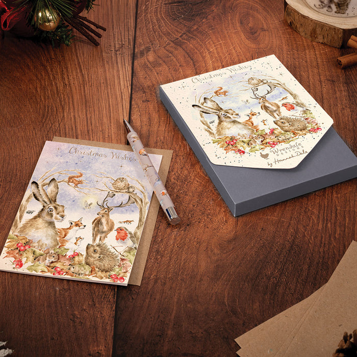 Walking in a Winter Wonderland Wildlife Christmas Cards by Wrendale