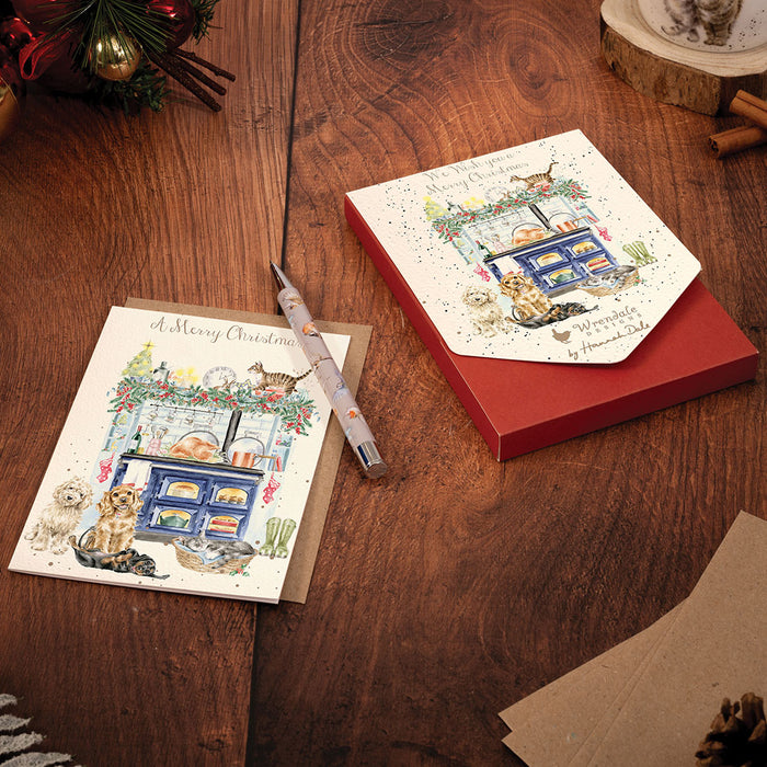Country Christmas Kitchen - Pet Holiday Cards by Wrendale