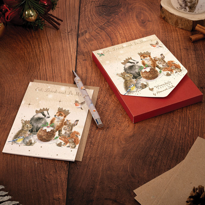 The Christmas Party Holiday Wildlife Cards by Wrendale