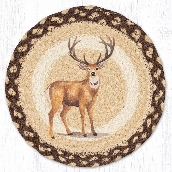 Fall Stag Braided Trivet
