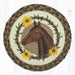 Flower Meadow Horse Braided Trivet