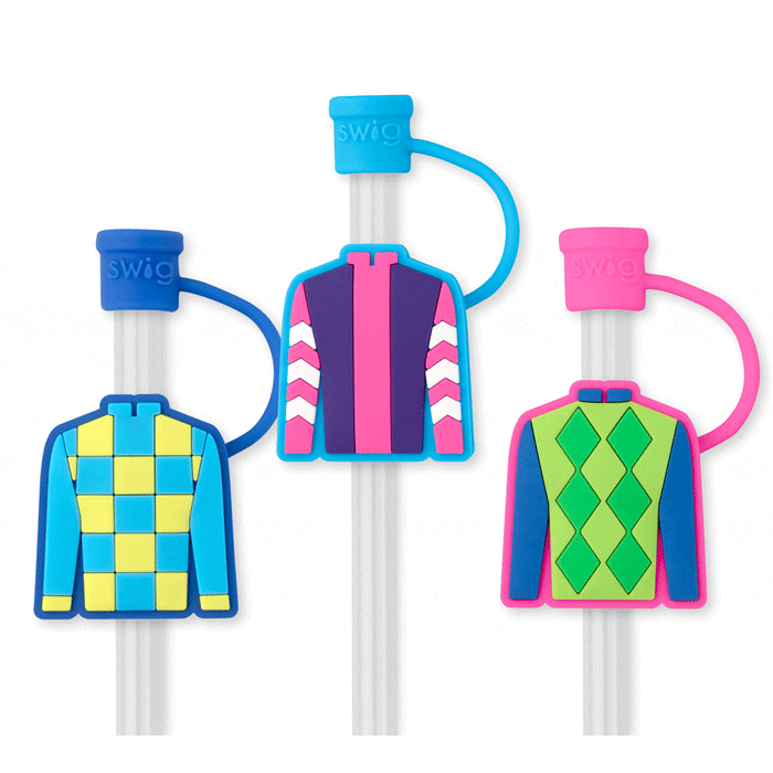 Jockey Club Straw Toppers - Set of 3