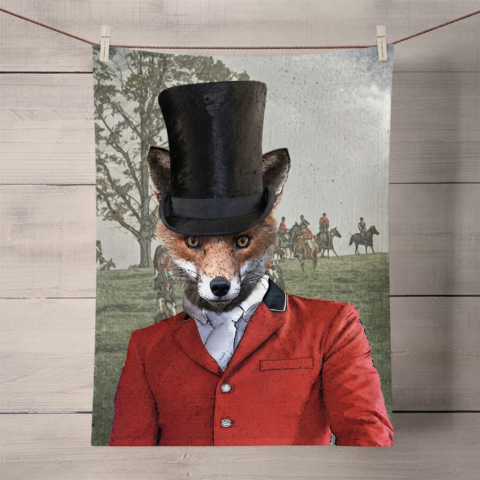Top Hat & Tails Fox Kitchen Towel