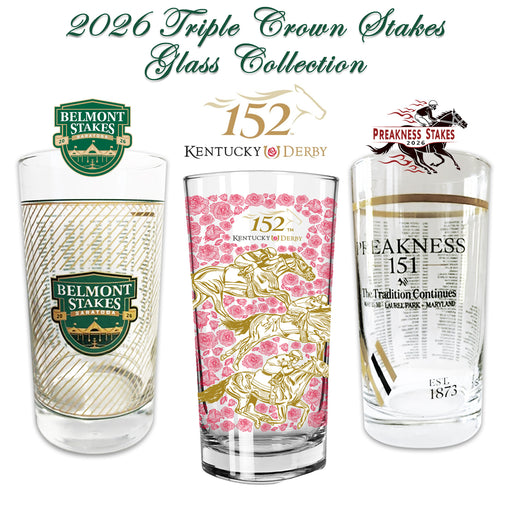 2026 Triple Crown Stakes Collectors Glasses - Set of 3