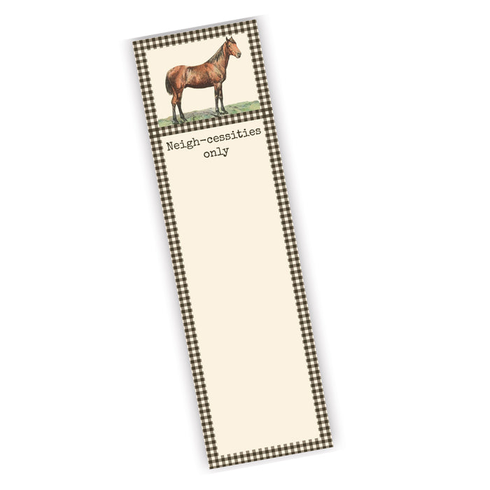 Neigh-cessities Only Horse List Pad - Magnetic