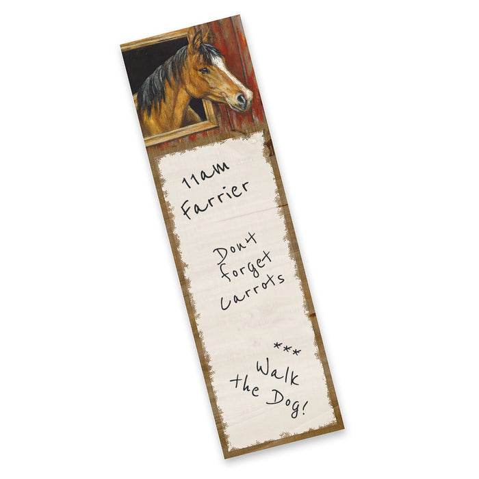 Stall Door Horse  List Pad - Magnetic