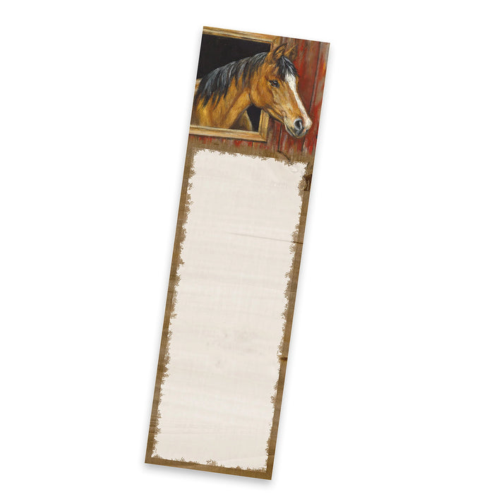Stall Door Horse  List Pad - Magnetic