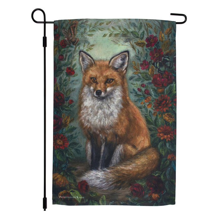Autumn Woodland Fox Garden Flag