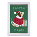 Santa Paws Christmas Cotton Kitchen Towel