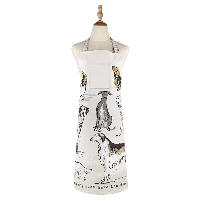Country Dogs Cotton Apron