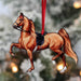 Saddlebred Horse  Christmas Ornament - Chestnut