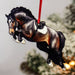 Open Jumper Horse  Christmas Ornament - Dark Bay