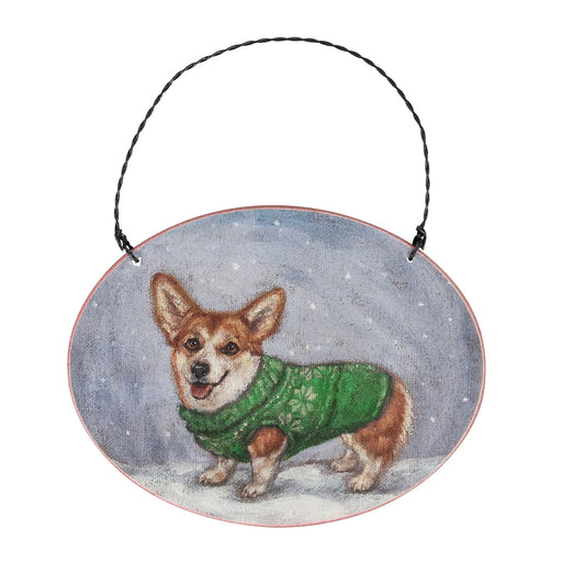 Cozy Corgi Ornament