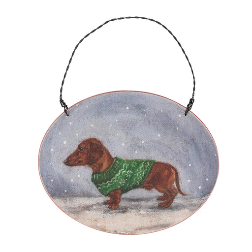 Cozy Dachshund Ornament