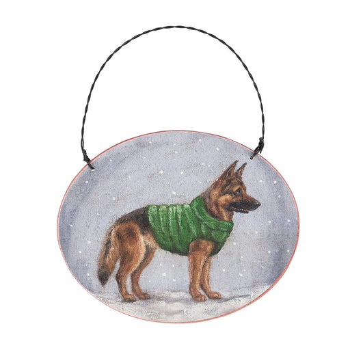 Cozy German Shepherd Ornament