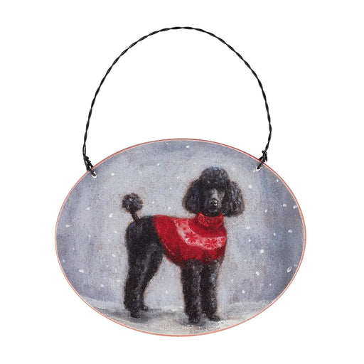 Cozy Poodle Ornament