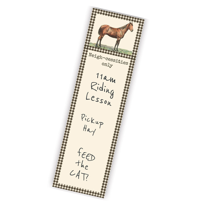 Neigh-cessities Only Horse List Pad - Magnetic