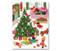 Pets Unwrapping Gifts Christmas Cards