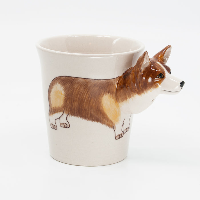 Welsh Corgi Hand-painted Dog Mug - Sable