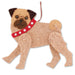 Jaunty Pug Wool Ornament