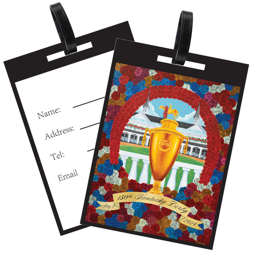 150th Kentucky Derby Art Luggage Tag - Official Art of the 2024 Kentucky Derby