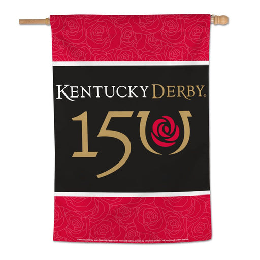 150th Kentucky Derby Vertical Flag 28" x 40"