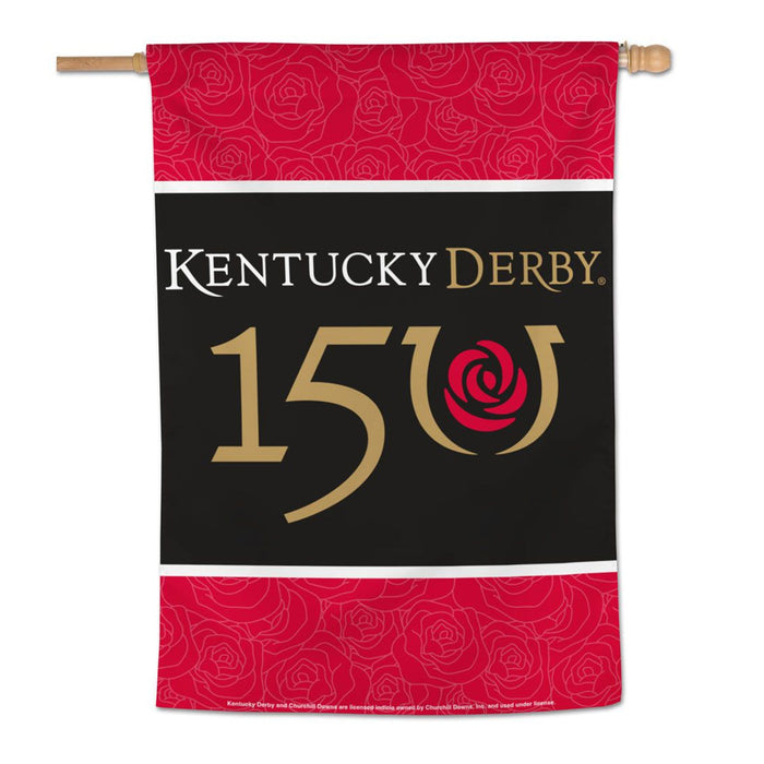 150th Kentucky Derby Vertical Flag 28" x 40"