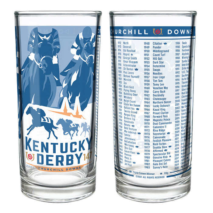 2021 Official 147th Kentucky Derby Mint Julep Glass