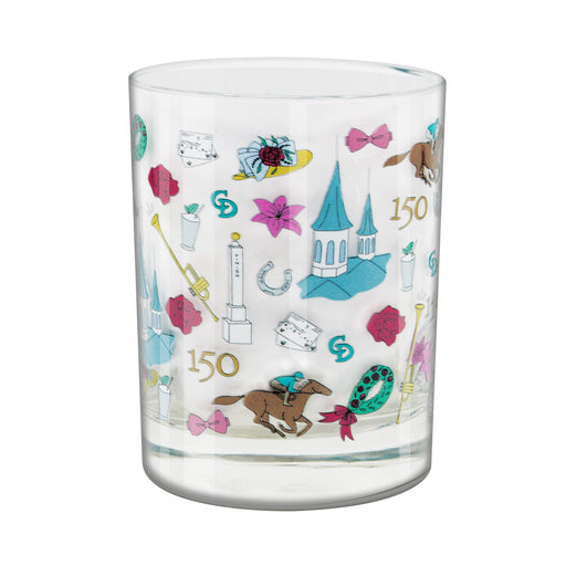 150th Kentucky Derby Whimsy Rock Glass
