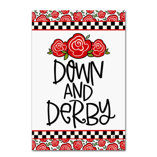 Down and Derby Kentucky Derby Garden Flag