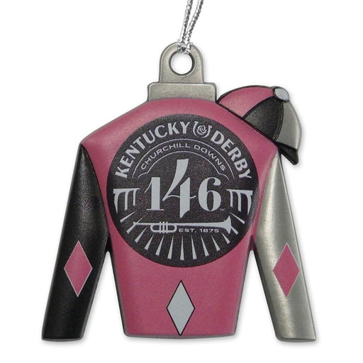 146th Kentucky Derby Silks Ornament - Pink