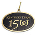 150th Kentucky Derby Gold Etched Ornament