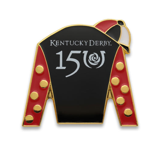 150th Kentucky Derby Lapel Pin - Jockey Silks