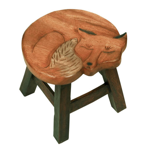 Fox Wood Foot Stool