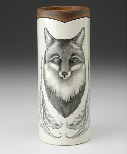 Fox Portrait Small Vase by Laura Zindel